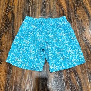 Columbia Blue & White Men's Swim Trunks Size S or M Blue Omni Shade